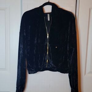 Fabletics velvet black jacket